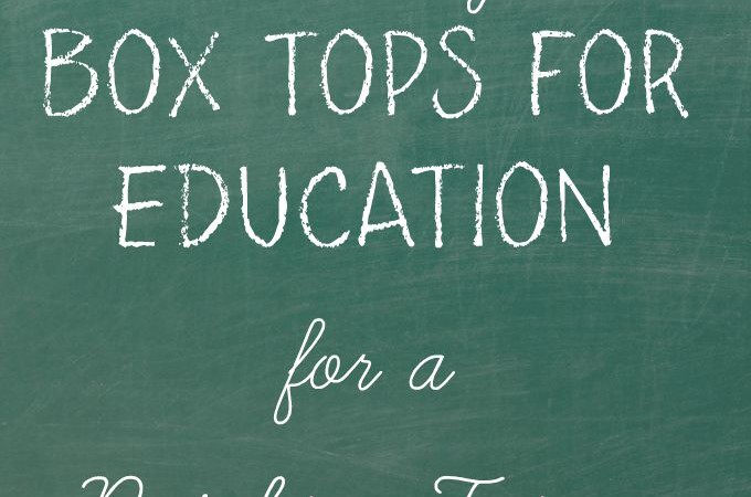Saving BOX TOPS FOR EDUCATION for a Brighter Future #BTFE