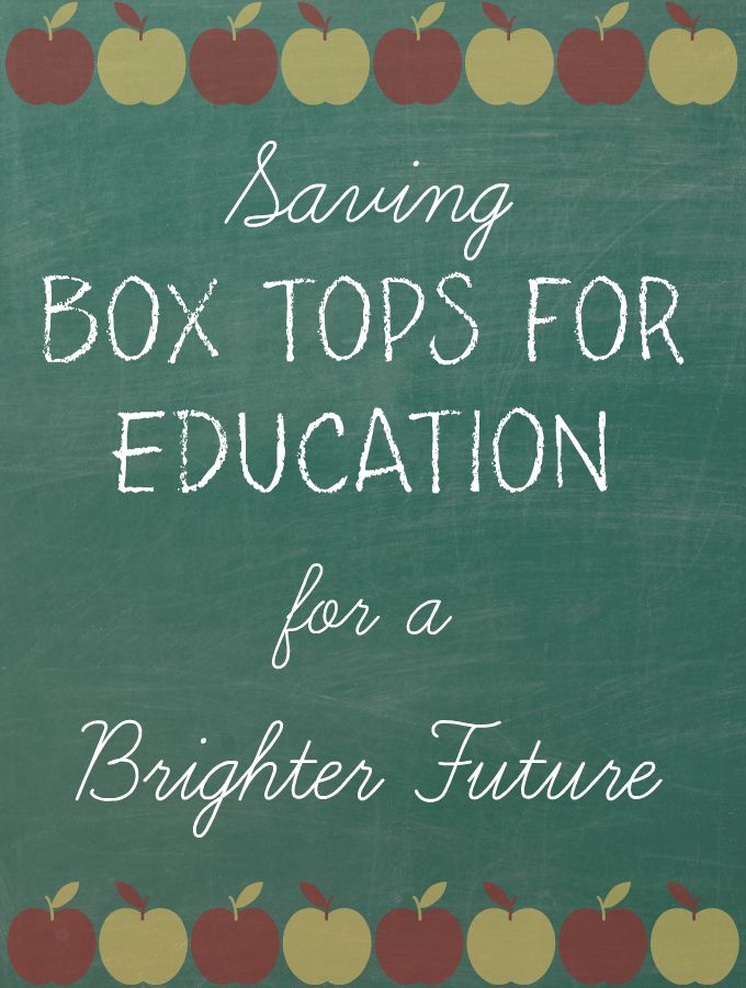 Saving BOX TOPS FOR EDUCATION for a Brighter Future #BTFE