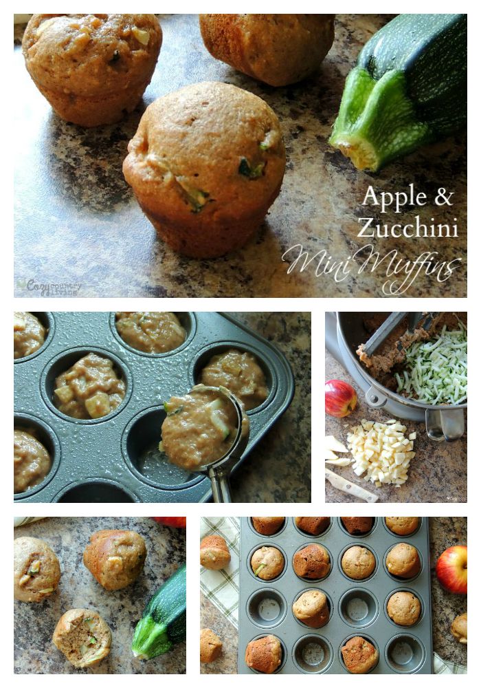Simple Apple & Zucchini Mini Muffins for Breakfast or Snacks