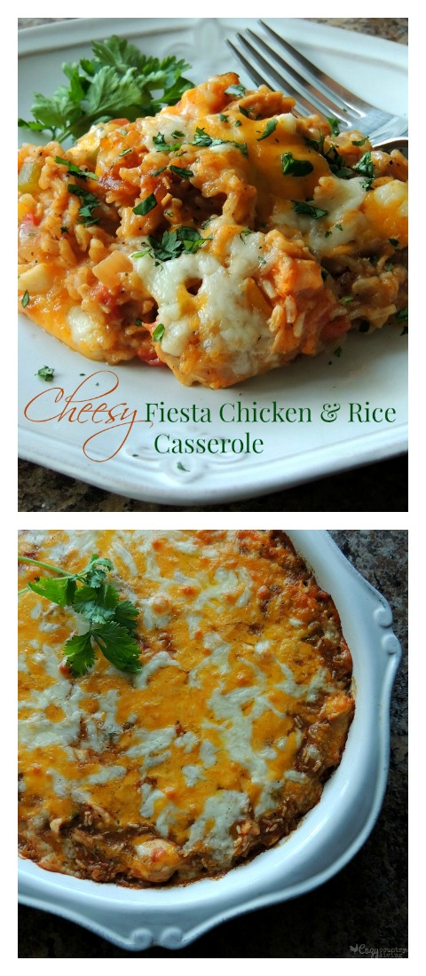 Cheesy Fiesta Chicken & Rice Casserole Family Dinner