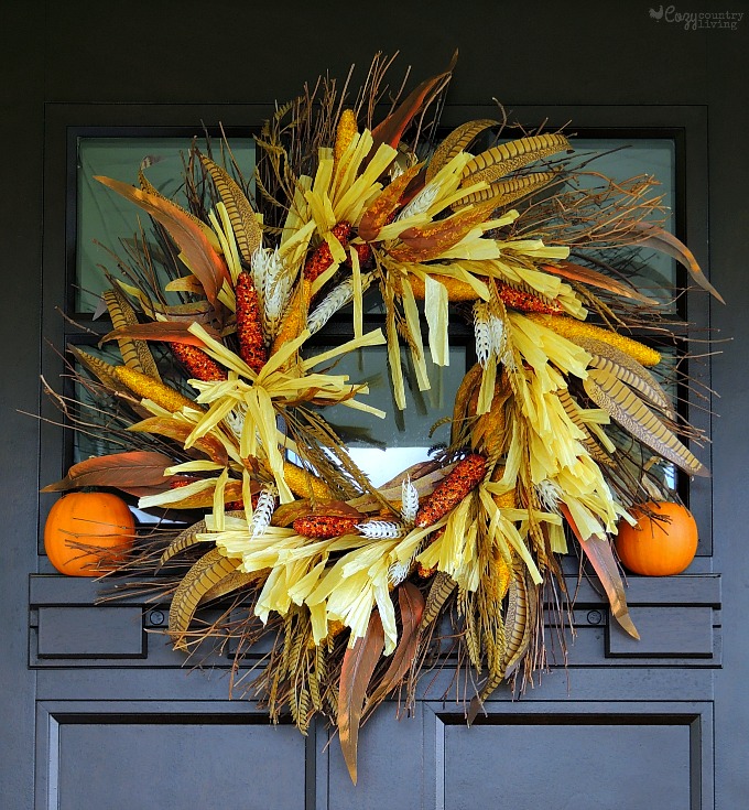 Fall Wreath Front Door Home Decor
