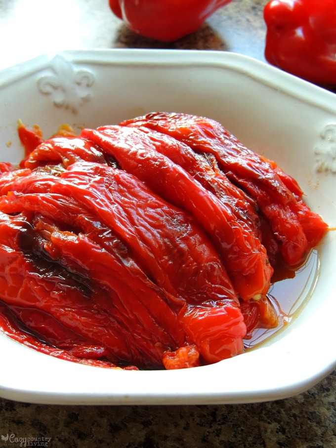 Homemade Fresh Roasted Red Peppers