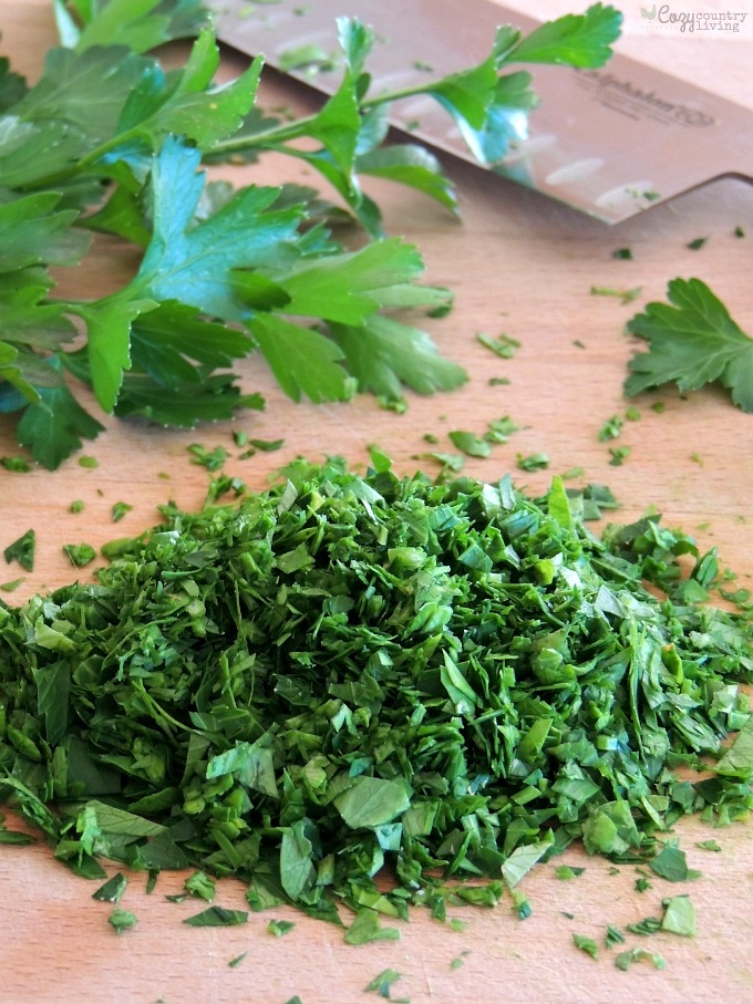 Fresh Parsley from the Garden