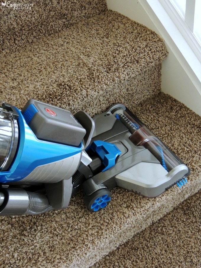 Hoover Air Cordless Lift Vacuum on Stairs