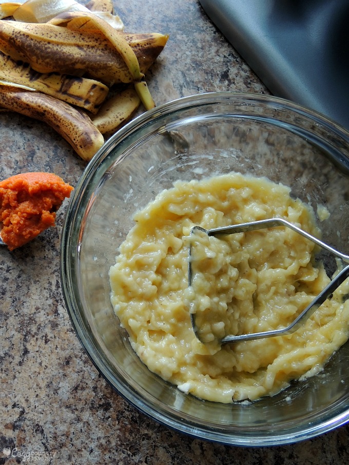 Ingredients for Banana & Pumpkin Pecan Bread