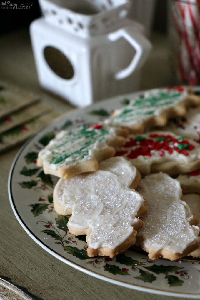 Butter Cookie Holiday Cutouts on Coffee Station