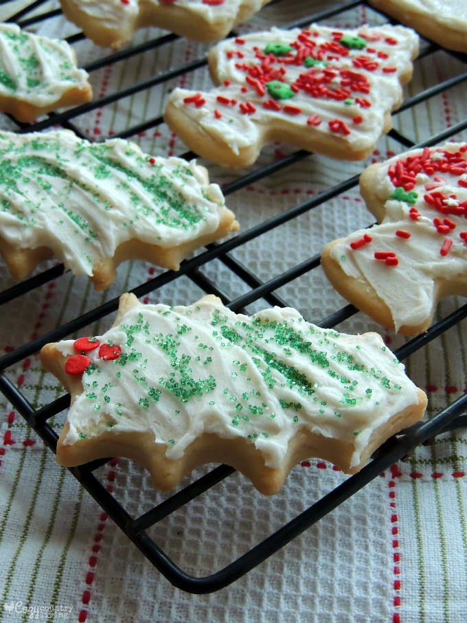 Decorated Christmas Butter Cookie Cutouts