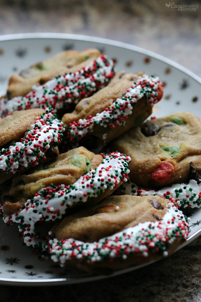 Fun Holiday Chocolate Chip & Marshmallow Cookies