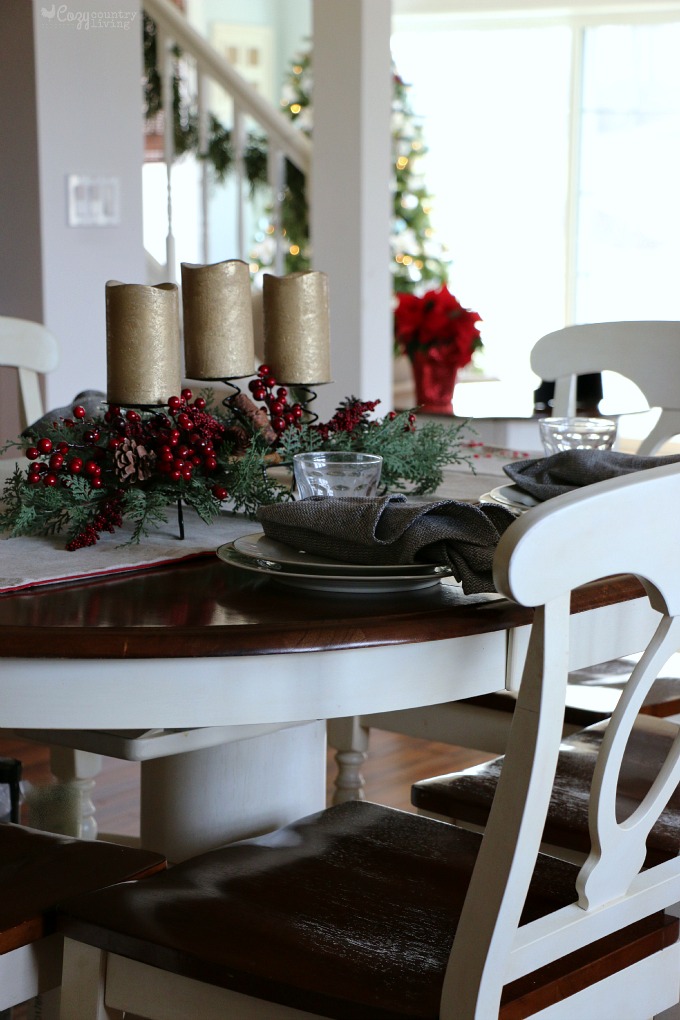 Kitchen Table Simple Christmas Decor
