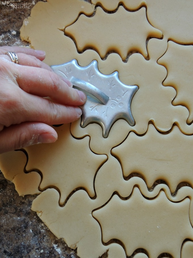 Making Christmas Butter Cookie Cutouts