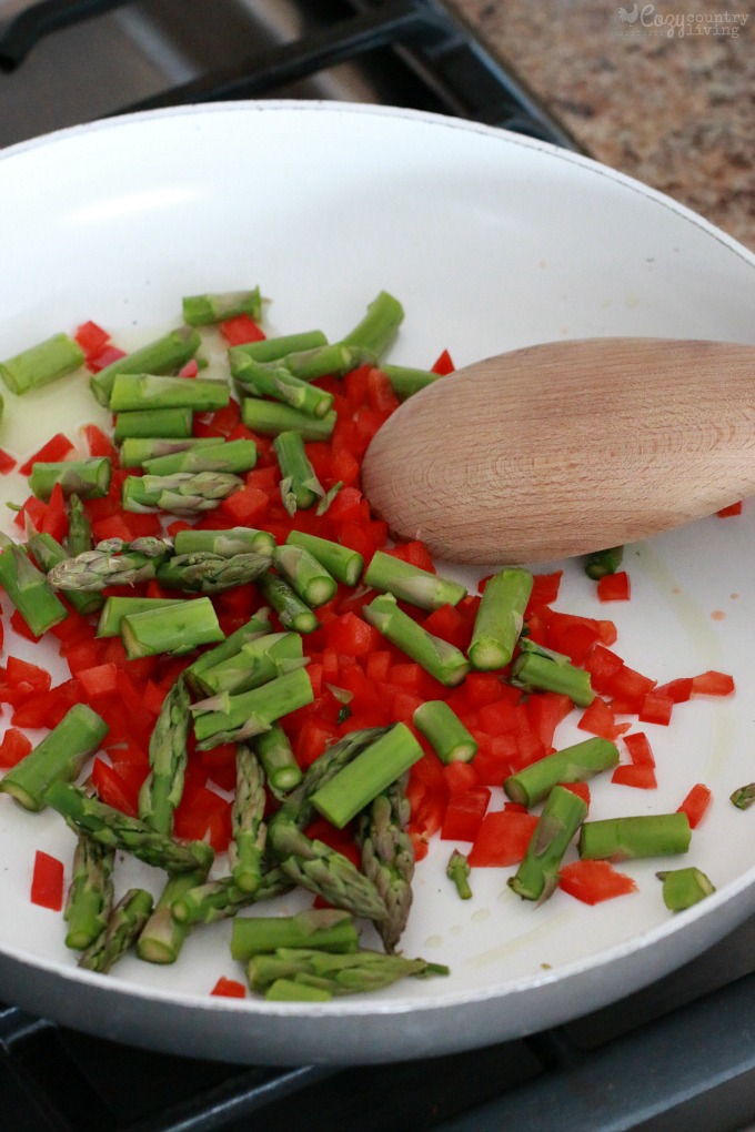 Saute Red Pepper & Asparagus