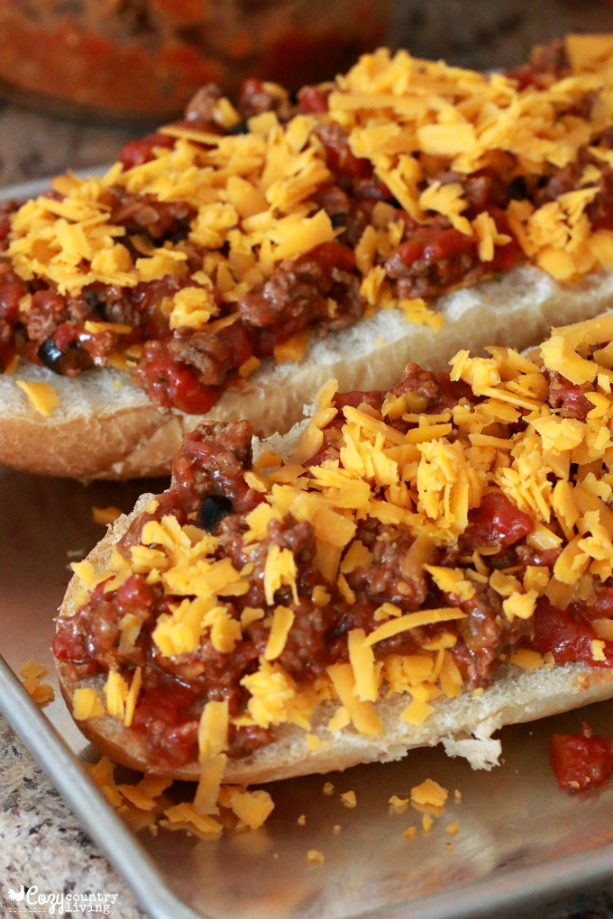 Taco French Bread Pizza - Cozy Country Living
