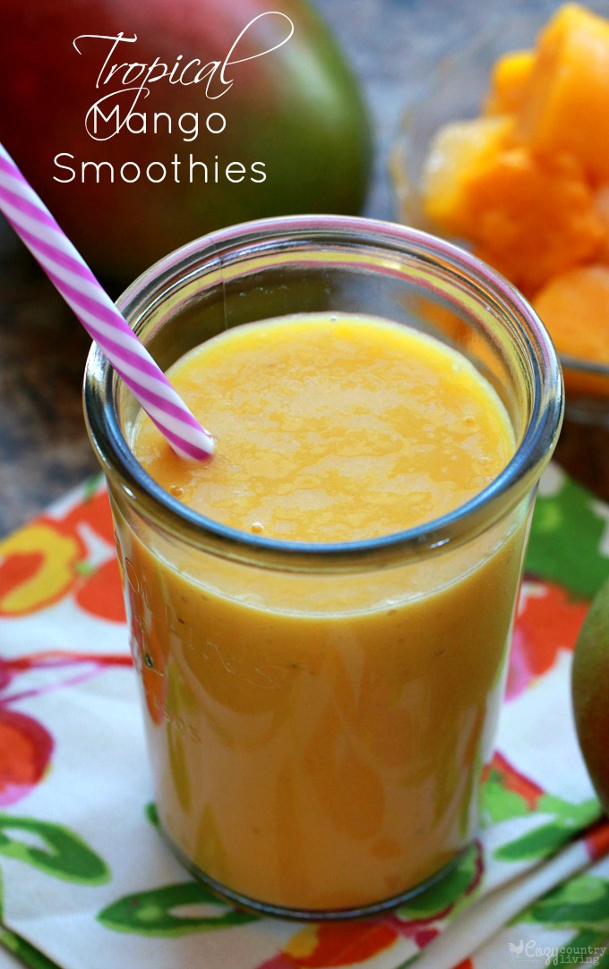 Tropical Mango Smoothies for Breakfast or Snacks