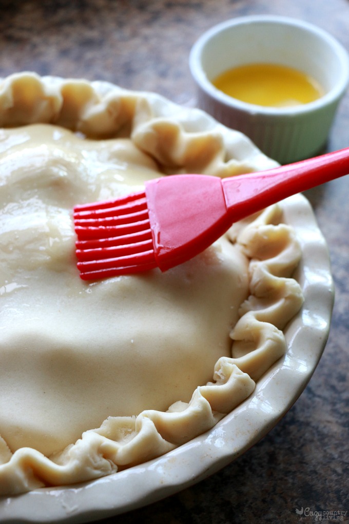 Brush the Pot Pie with Garlic Butter