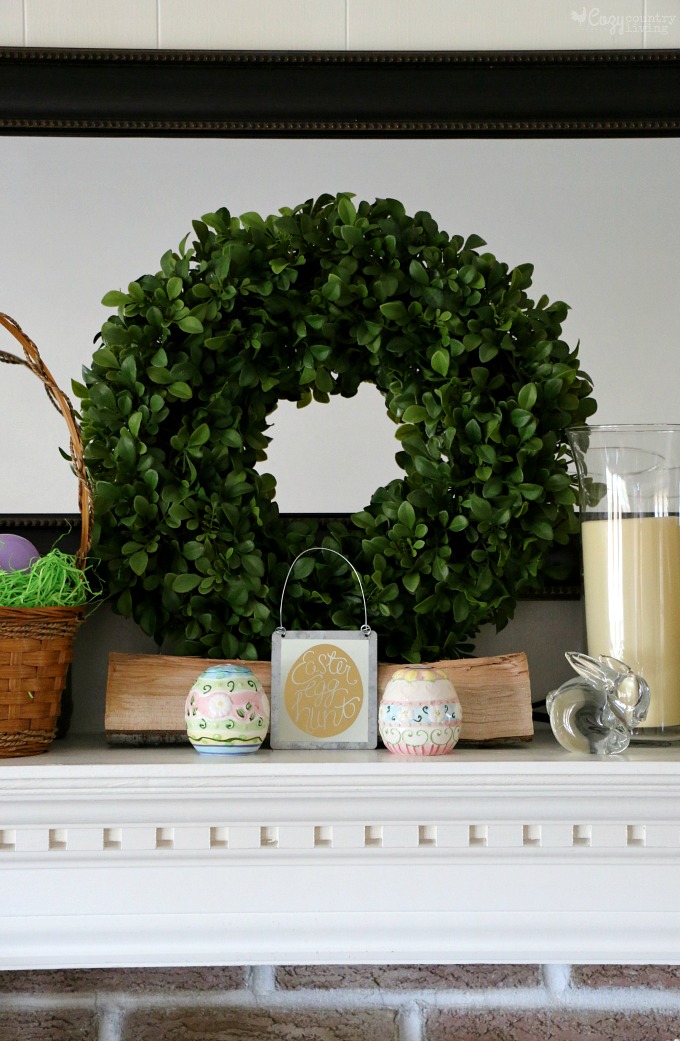 Boxwood Wreath Simple Spring Easter Home Decor
