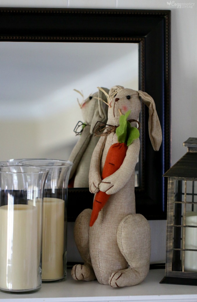 Burlap Rabbit Easter Spring Home Decor