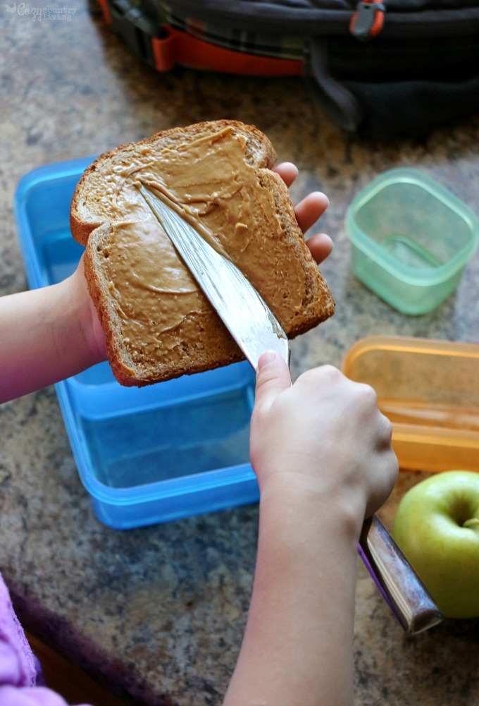 Making Sandwiches for a Packed Lunch
