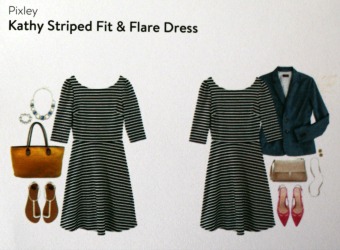 Pixley Kathy Striped Fit & Flare Dress Stitch Fix Review