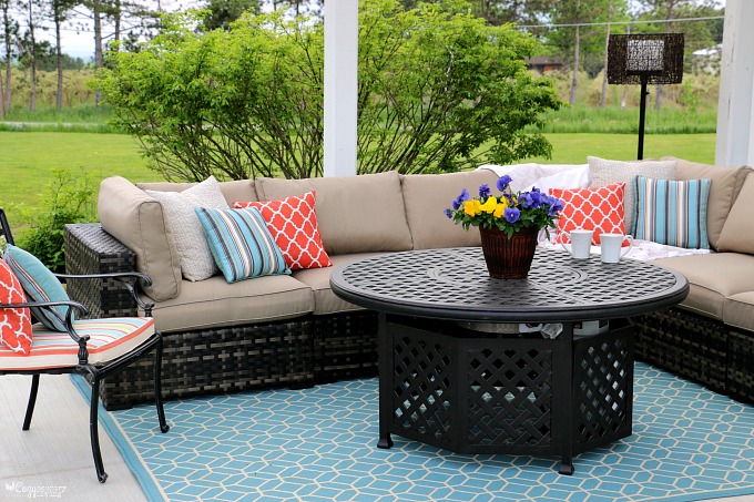 Outdoor Living Space with Sectional