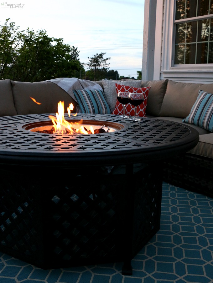 Outdoor Living with Moreaux Table Fire Pit