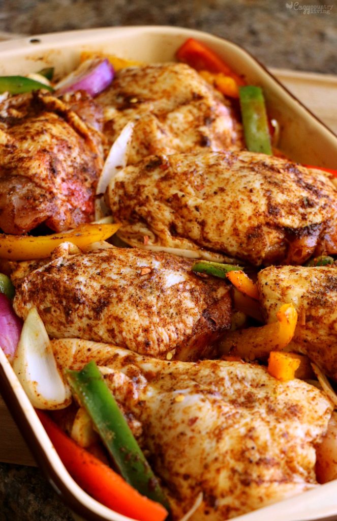 Fajita Style Chicken Thighs Cozy Country Living