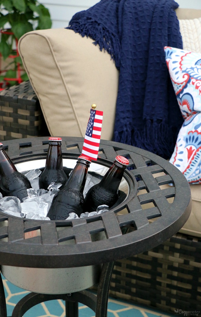 Ice Bucket with Old Fashioned Root Beer Bottles