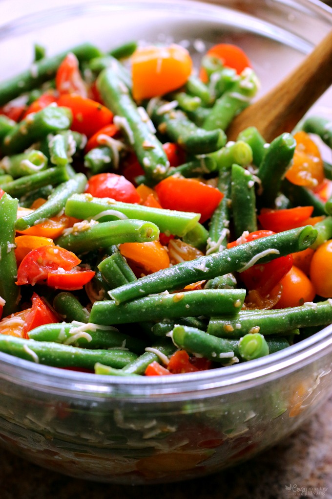 Italian Green Bean & Tomato Salad for a Summer Side