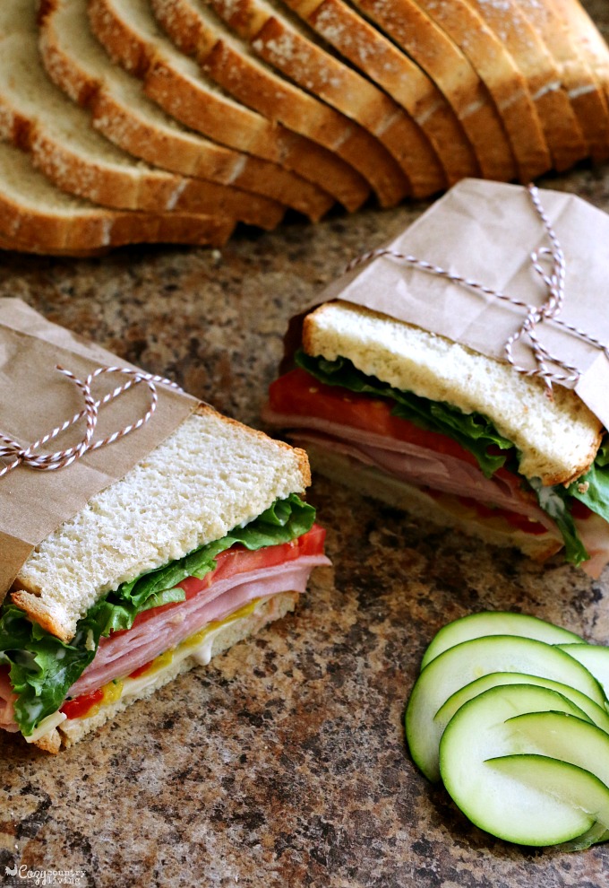 Delicious Custom Make Italian Ham & Veggie Sandwiches for Lunch
