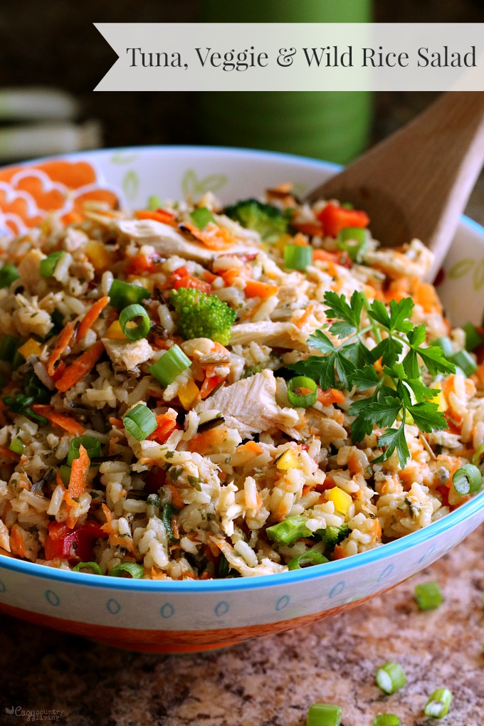 Make Ahead Tuna, Veggie & Wild Rice Salad