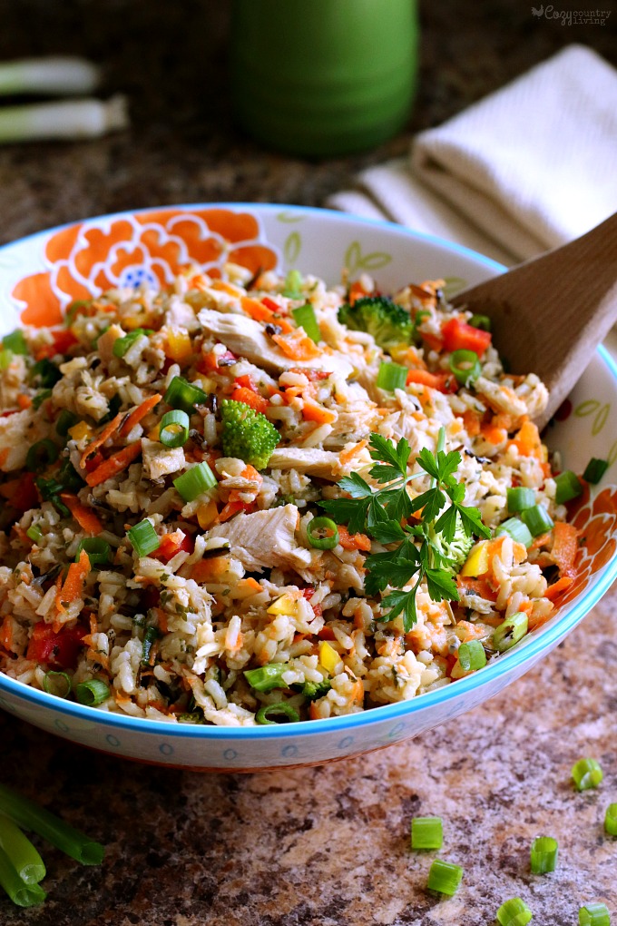 Tasty Make Ahead Tuna, Veggie & Wild Rice Salad