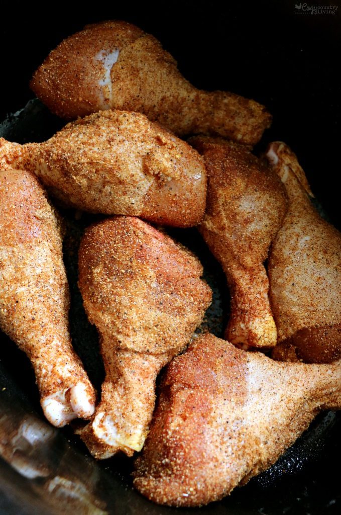 Slow Cooker BBQ Chicken Drumsticks with Mashed Potatoes Cozy Country Living