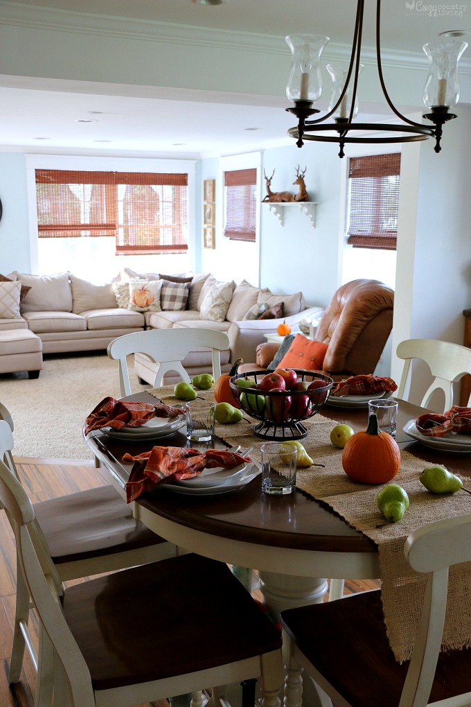 Simple Fall Touches for Family Eating Area