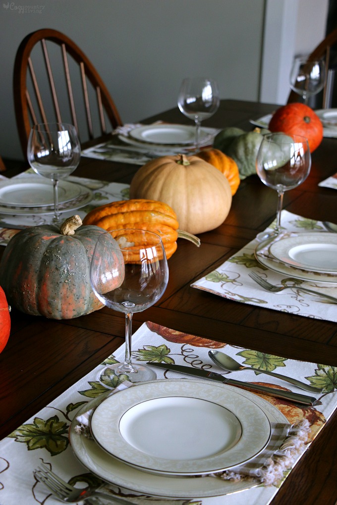 Simple Place Settings for Fall
