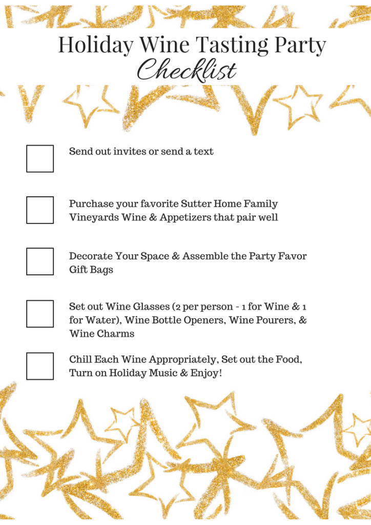 Holiday Wine Tasting Party Checklist