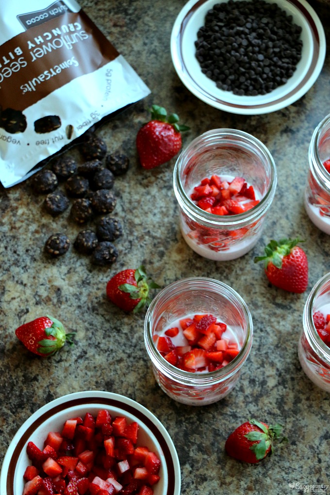 Fresh Strawberries for Yogurt Parfaits