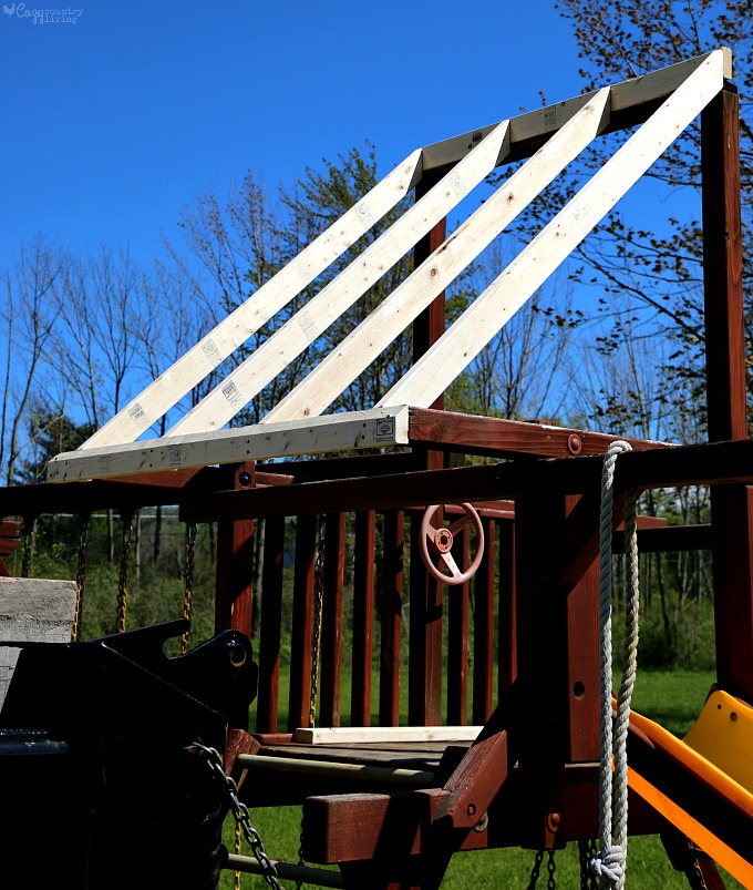 Rafters for Playset Roof